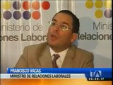 Ministro de Relaciones Laborales dio detalles de pago de décimo tercero y cuarto sueldos