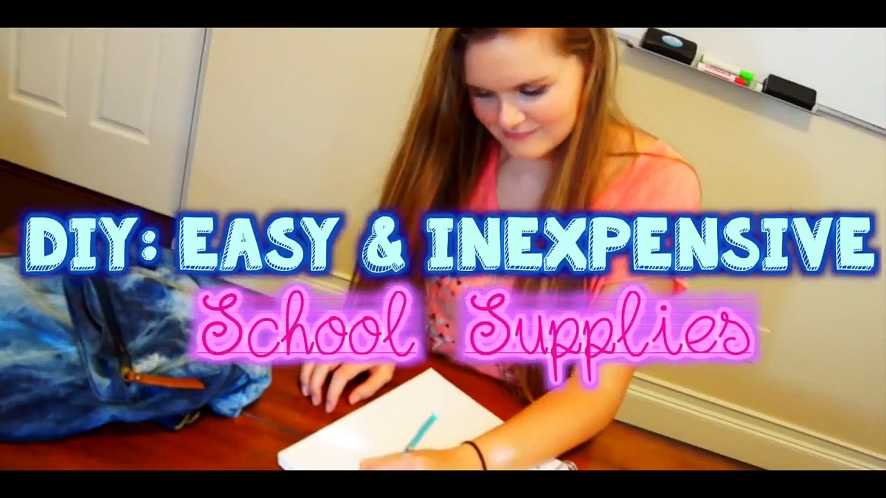 DIY: Easy & Inexpensive Back to School Supplies Ideas! ♡