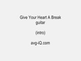 Give Your Heart A Break by Demi Lovato acoustic guitar instrumental cover with lyrics mp4
