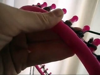 Bufanda mágica en telar circular - maya