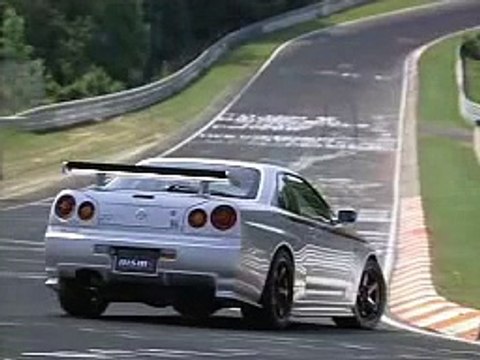 Nissan Skyline R34 GTR Nismo Z Tune laps the Nurburgring.