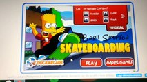 Bart simpson sullo skateboard,bello ma difficile!!