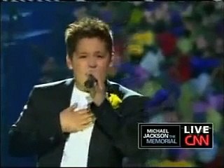Shaheen Jafargholi sings at Micheal Jackson's funeral