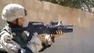 Soldier in Iraq Fires M203 Grenade Launcher