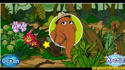 Sesame Street Snuffy's Safari Animals Sightseeing Kids Game Preschool