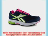 Reebok Womens Fuse Ride Ladies Trainers Running Shoes Walking Sports Footwear Blue/Pink/Yello
