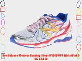 New Balance Womens Running Shoes W1080WP4 White/Pink 5 UK 37.5 EU