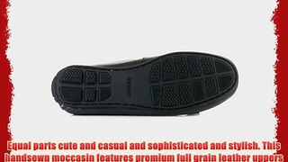 Womens Sebago Bala Black Leather Deck Boat Casual Flat Shoes SIZE 5