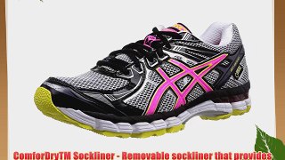 ASICS Gt-2000 2 G-Tx Women Training Running Shoes Silver (9135-Lightning/Hot Pink/ Black) 6
