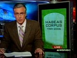 Keith Olbermann: No More Habeas Corpus Pt 1