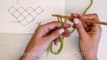 DROPS Crochet Tutorial: How to crochet a love knots triangle