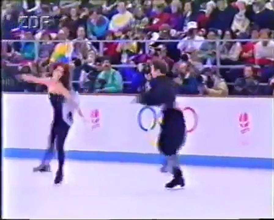 1992 Olympics, Marina Klimova & Sergei Ponomarenko; Free Dance + kiss&cry (HQ)