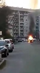 Esplosione Auto a GPL a Novara