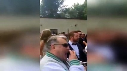 Superhero surprise makes for emotional wedding