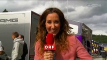 F1 2014 Österreich GP Kati Bellowitsch in Nico Rosbergs Vorbereitungszimmer ORF [HD]
