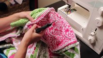 How to cut a rag quilt