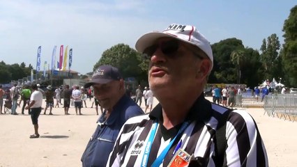 Interview de Monsieur Montemorano arbitre au Mondial à Pétanque