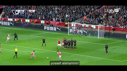 أهداف ارسنالية من ضربات حرة .