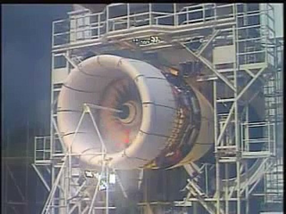 Jet Engine Test - Bird Attack  اختبار محرك الطائرة