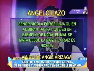 Amigo de Angie Arizaga: "Quise que conozcan a Nicola Porcella"