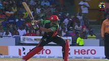 shahid afridi in cpl, six and out