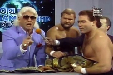 Four Horsemen Promo and Brawl with Michael Hayes NWA 1987