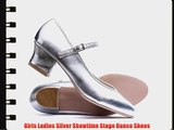 Ladies Silver Character Stage Showtime Dance Shoes All Sizes 1.5 Heel By Katz Dancewear (Ladies