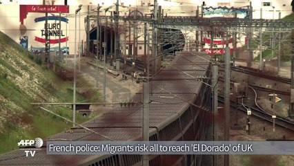 Migrants risk all 'to reach Eldorado' of UK: French police