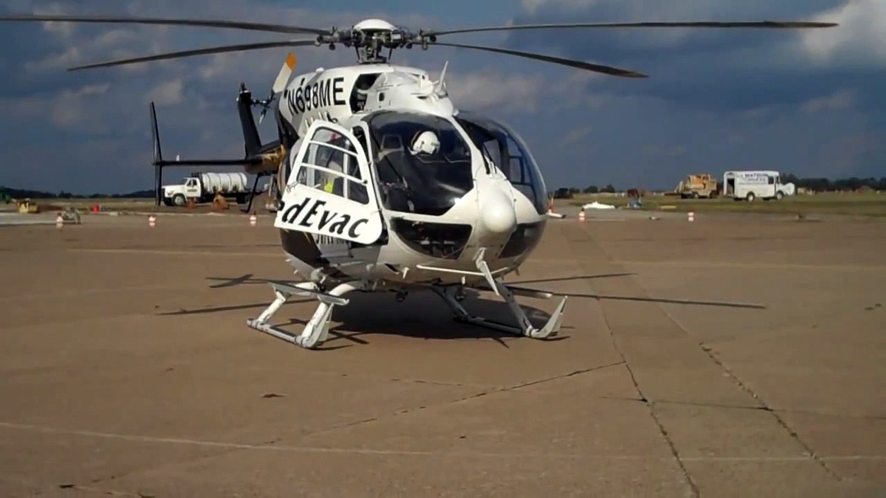 STAT MedEvac EC145 Start Up/Take Off From KAGC