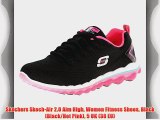 Skechers Skech-Air 2.0 Aim High Women Fitness Shoes Black (Black/Hot Pink) 5 UK (38 EU)