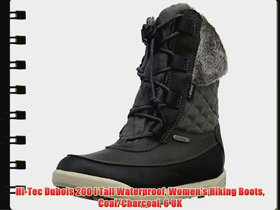 Hi-Tec Dubois 200 I Tall Waterproof Women's Hiking Boots Coal/Charcoal 6 UK
