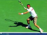 Nadal aggressive forehand Low ball Front Slow motion From tennisplayer.com video
