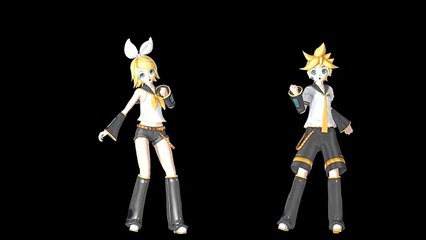 【MMD】Rin y Len Kagamine - Butterfly on My Your Right Shoulder