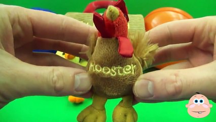 ANIMAL SOUNDS with Kinder Surprise Eggs & My Barnyard Buddies! Duck, Rooster, Pig & Cow Toys!
