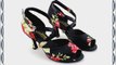 Abby Q-6123 Womens Latin Tango Cha-cha Ballroom Party 3 Flared Heel Dance Shoes Black UK Size5