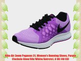 Nike Air Zoom Pegasus 31 Women's Running Shoes Purple (Fuchsia Glow/Blk/White/Antrctc) 6 UK