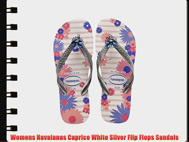 Womens Havaianas Caprice White Silver Flip Flops Sandals. https://bit.ly/2YUaers