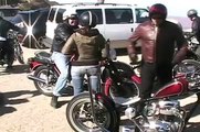 Classic British Motorcycles Leaving The lookout Road House
