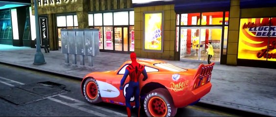 Disney Cars Pixar Spiderman Nursery Rhymes with Lightning McQueen Songs for Children with Action