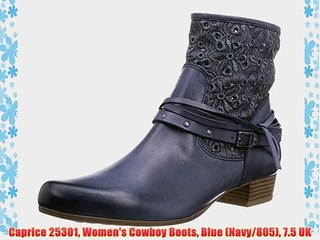 Caprice 25301 Women's Cowboy Boots Blue (Navy/805) 7.5 UK