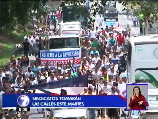 Sindicatos salen a las calles para mostrar su descontento con el gobierno