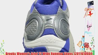 Brooks Women's Ariel 12 Wide Running Shoes 1201161D604 Silver/Ombre Blue/Dazzling Blue/White/Lunar