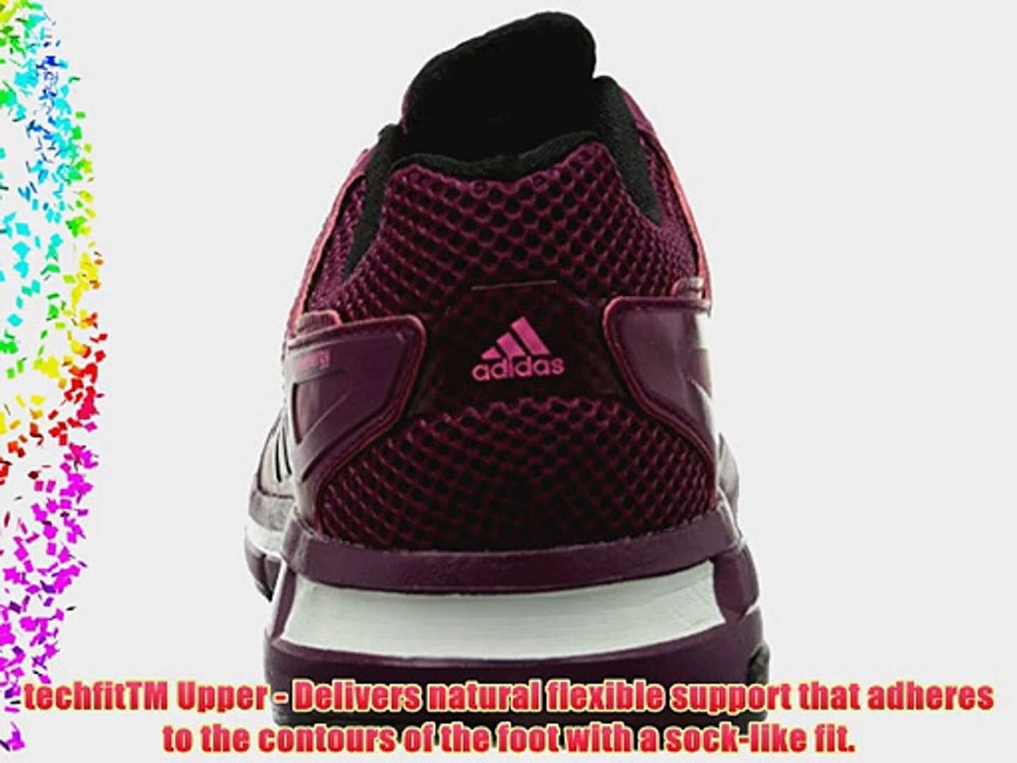 ⁣adidas Revenergy Mesh Boost Womens Running Shoes Pink (Tribe Berry F14/Black 1/Neon Pink) 4.5