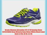 Brooks Womens Adrenaline GTS 13 W Running Shoes 1201231B863 Deep Wisteria/Lime/Silver/White/Black/Lunar