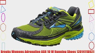 Brooks Womens Adrenaline ASR 10 W Running Shoes 1201411B921 Citron/Cyan/Anthracite/Black/River
