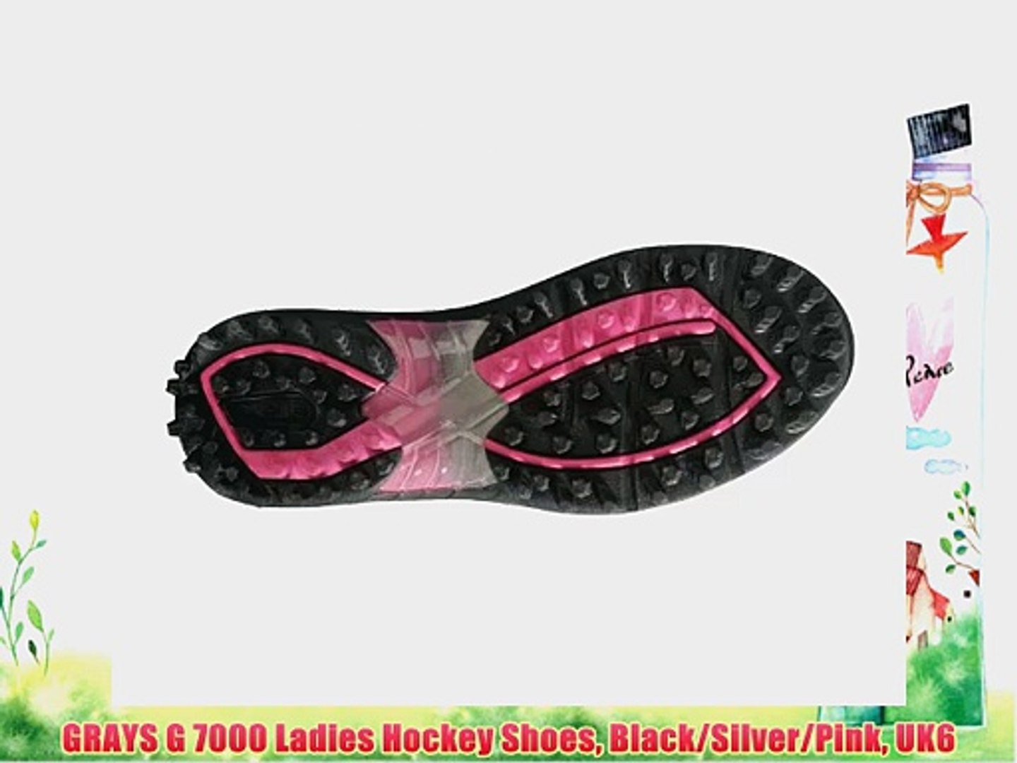 ⁣GRAYS G 7000 Ladies Hockey Shoes Black/Silver/Pink UK6