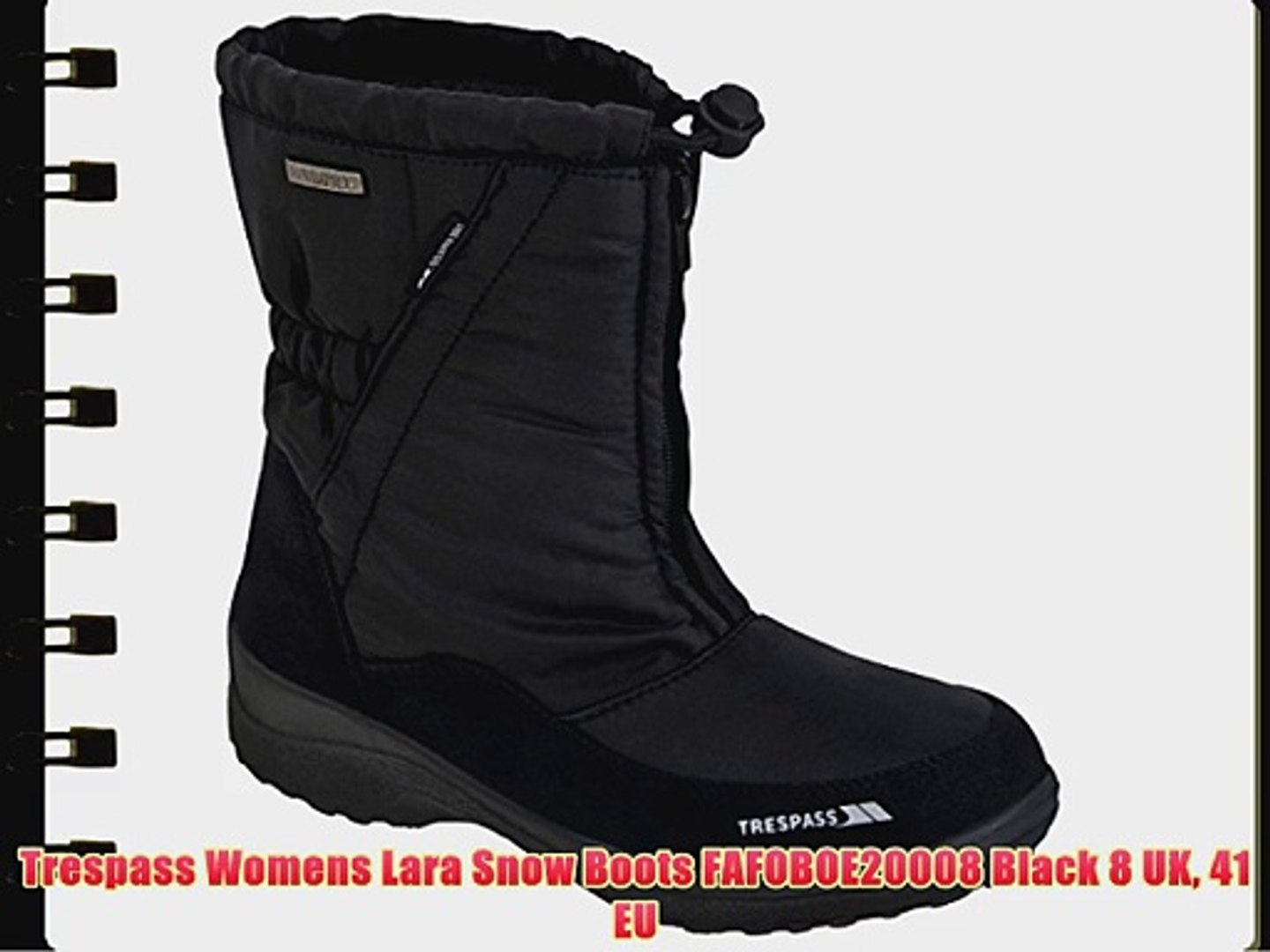womens black snow boots uk