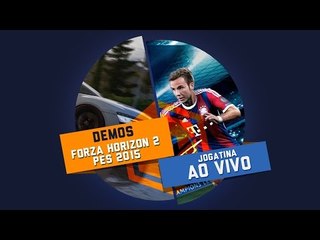 DEMO PES 2015 + DEMO Forza Horizon 2 - Gameplay ao vivo!