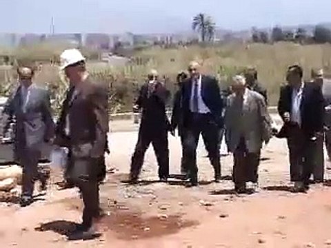PM Najib Mikati Visit to Beirut Arab University Tripoli Capmus site, الرئيس ميقاتي و الرئيس العدوي يجولون على منشأة مشروع بناء جامعة بيروت العربية في طرابلس