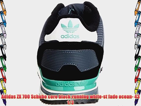 Adidas ZX 700 Schuhe core black-running white-st fade ocean- 43 1/3 - video dailymotion